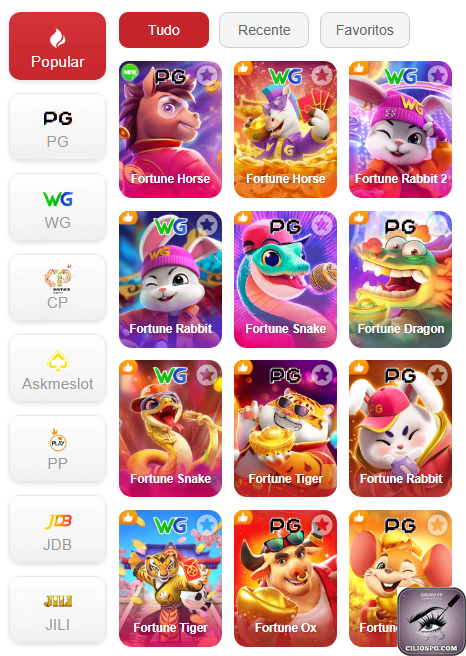 Experiência de Jogos ciliospg.com